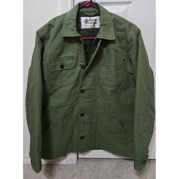 Alpine Design Quilted Lined Chore Coat Womens XS Lush Olive NWT - Picture 2 of 12